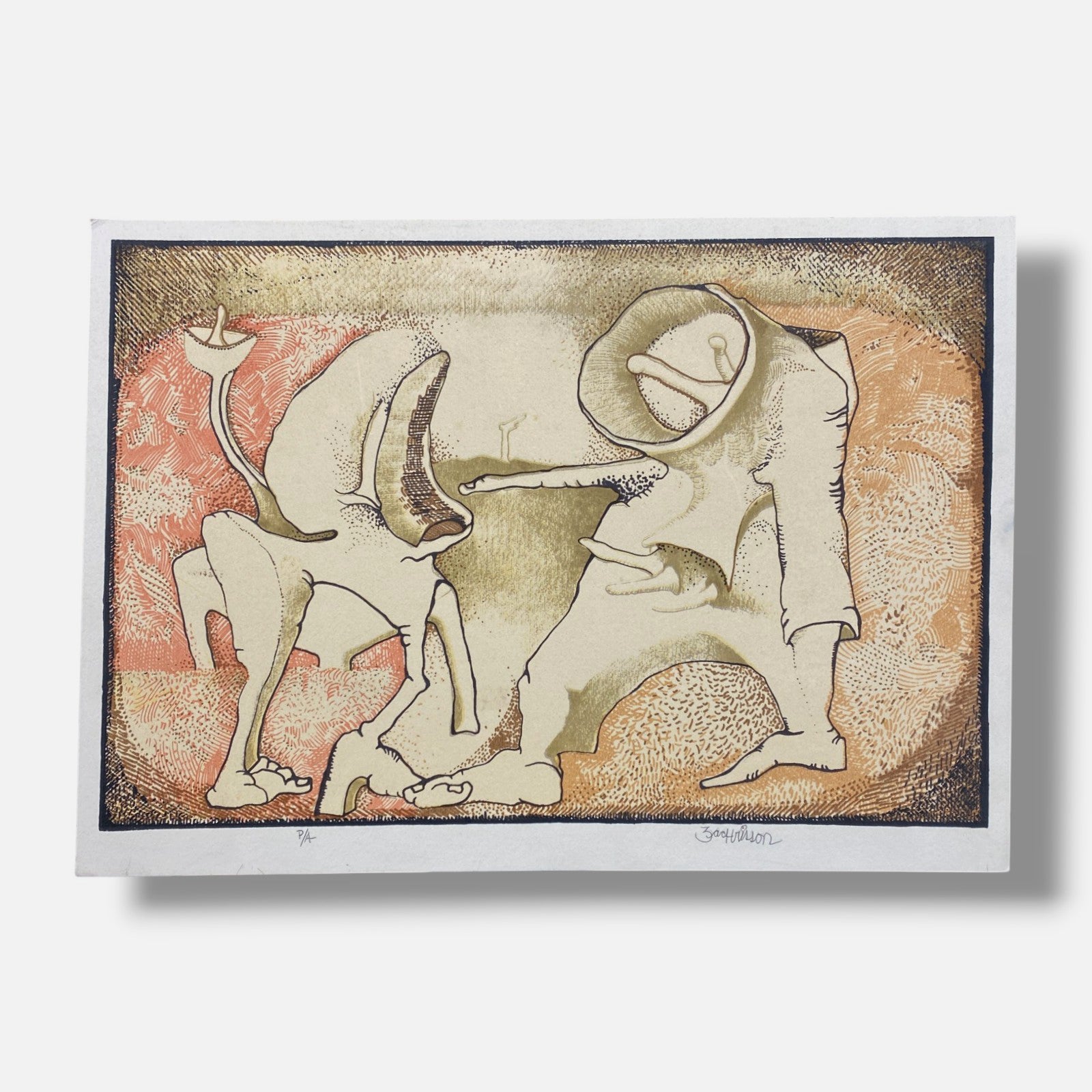 Julio Zachrisson Acebedo "Amarillo" P.A., Fine Art Print | 34 x 24 cm