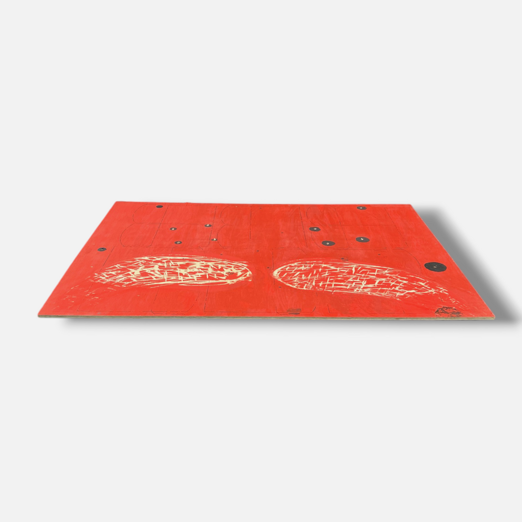 David Israel Pérez Aznar "Cruzar La Puerta (Rojo)" Limited Signed Wall Art Print