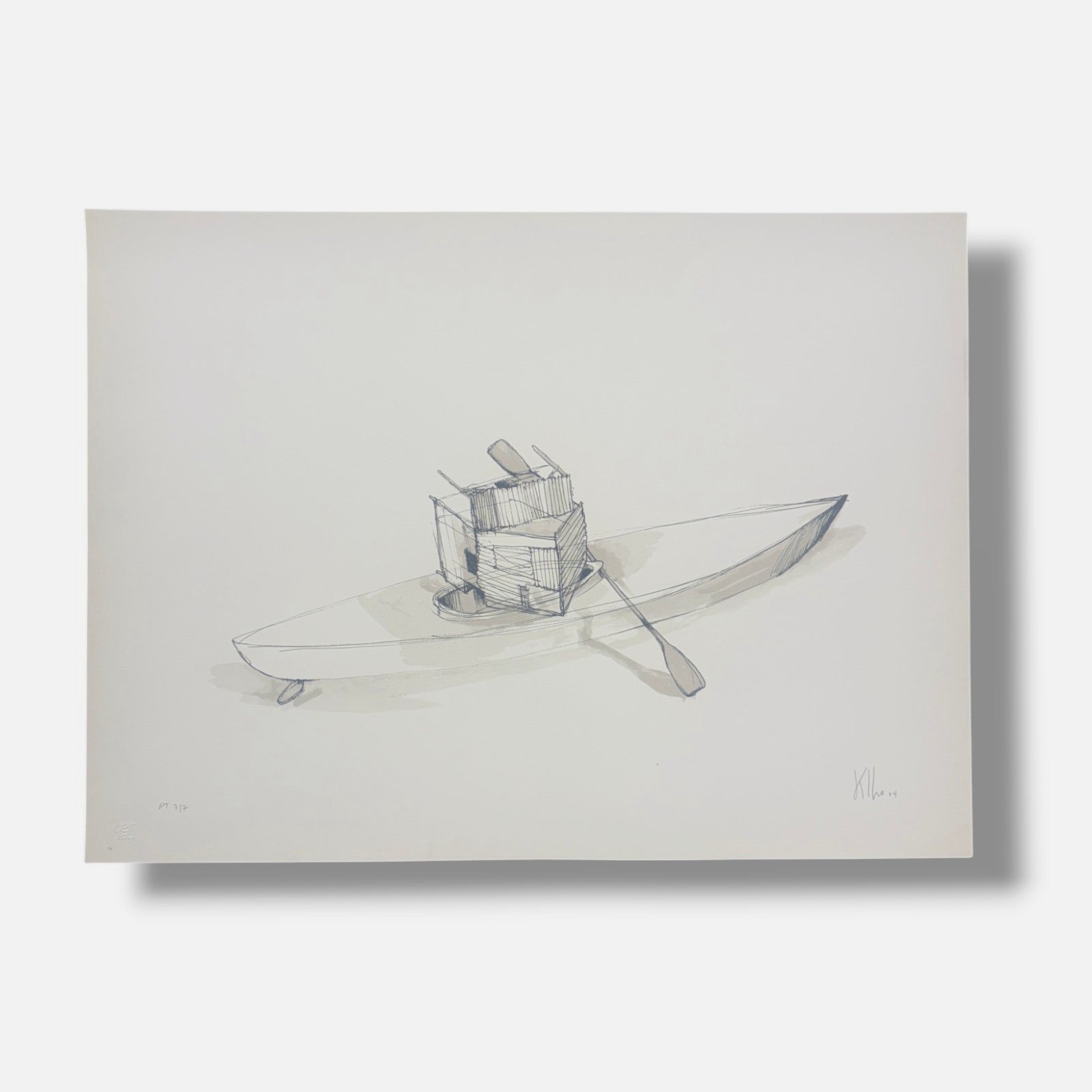 KCHO "Archipelago IV" 2004 P.T. Limited Signed Fine Wall Art Print 50L x 70W cm