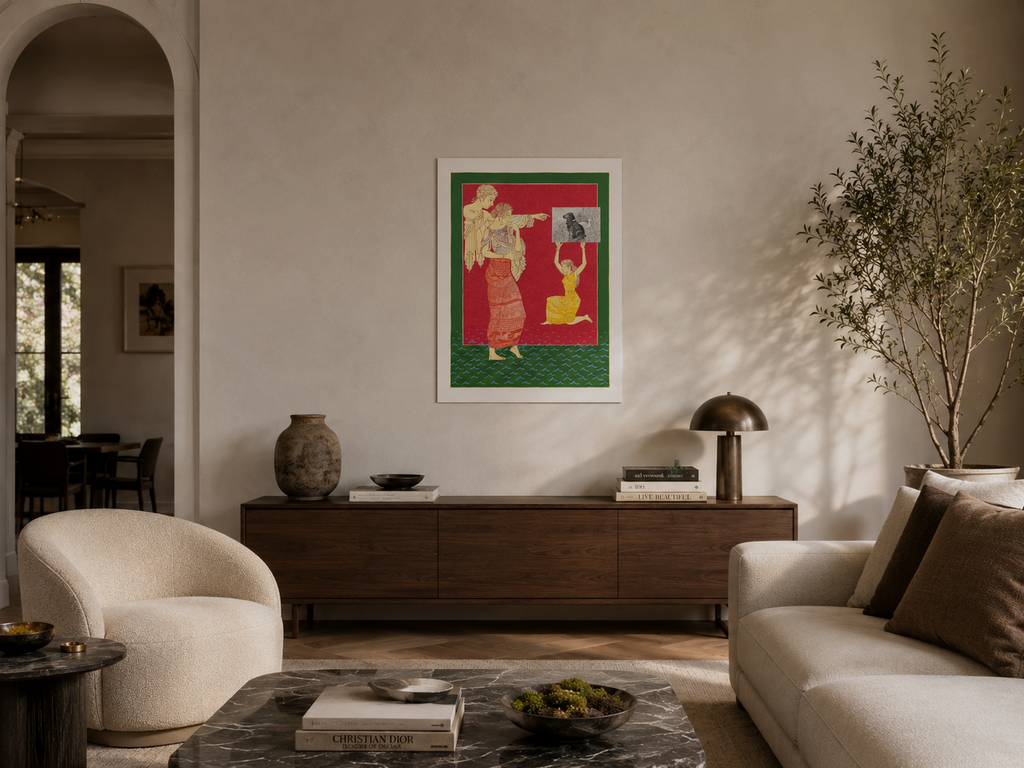 Francesc Artigau i Seguí "Creación del perro" 2002 P.T. Signed Limited Wall Art