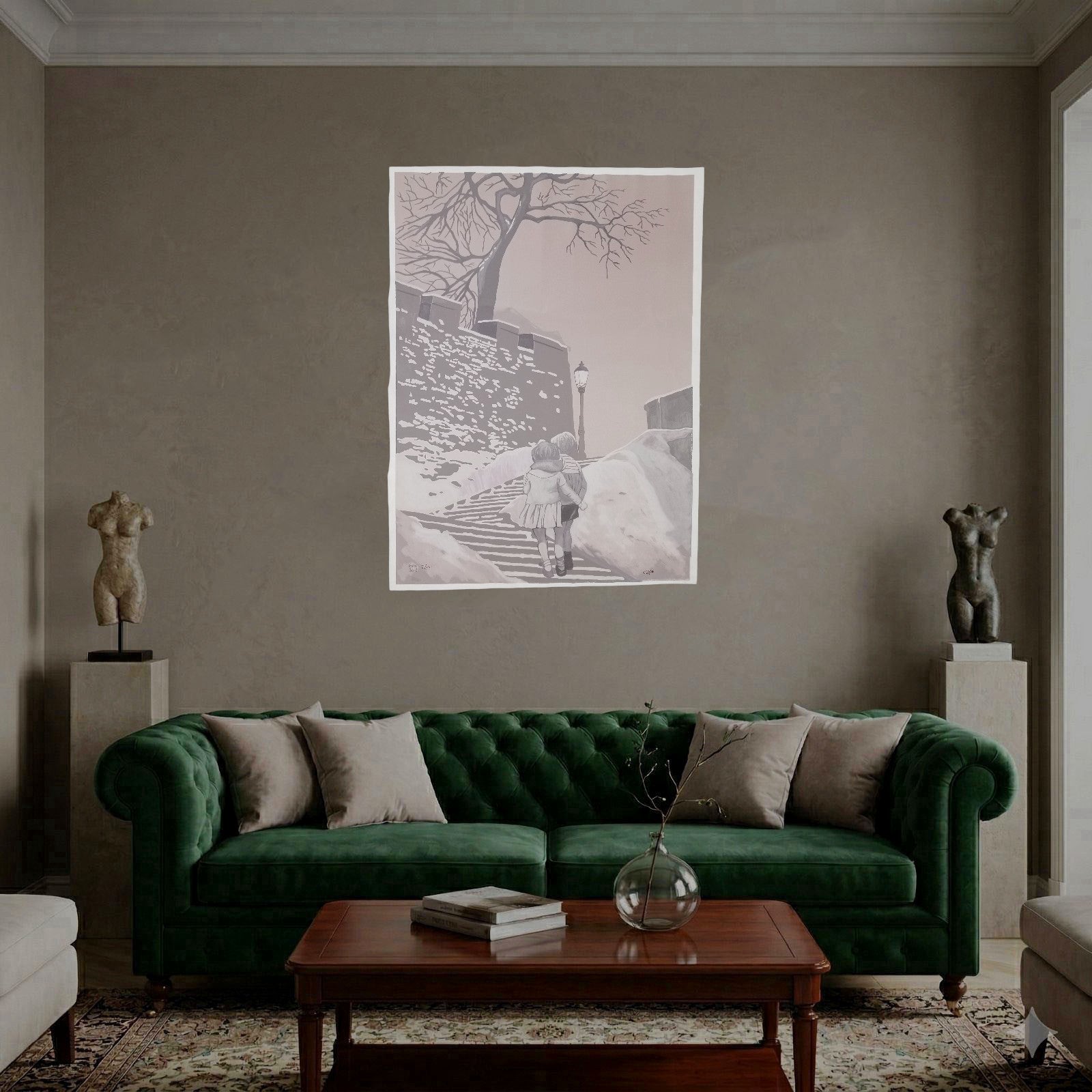 Gian Marco Montesano "Les Enfants De Paris" 2003 Limited Signed Canvas Wall Art