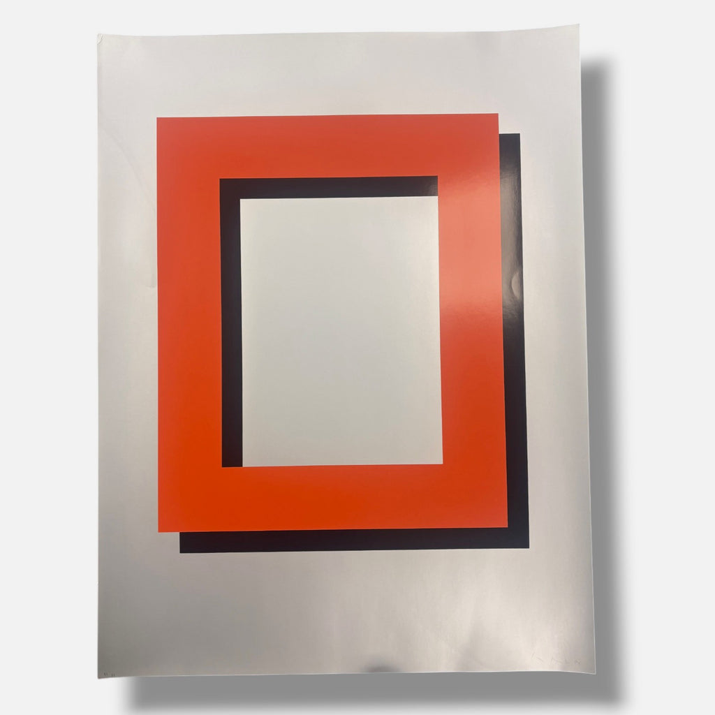 Gerold Miller "Hard:Edged (Orange)" 2004 P.T. Limited Signed Art Print 96L x 70W