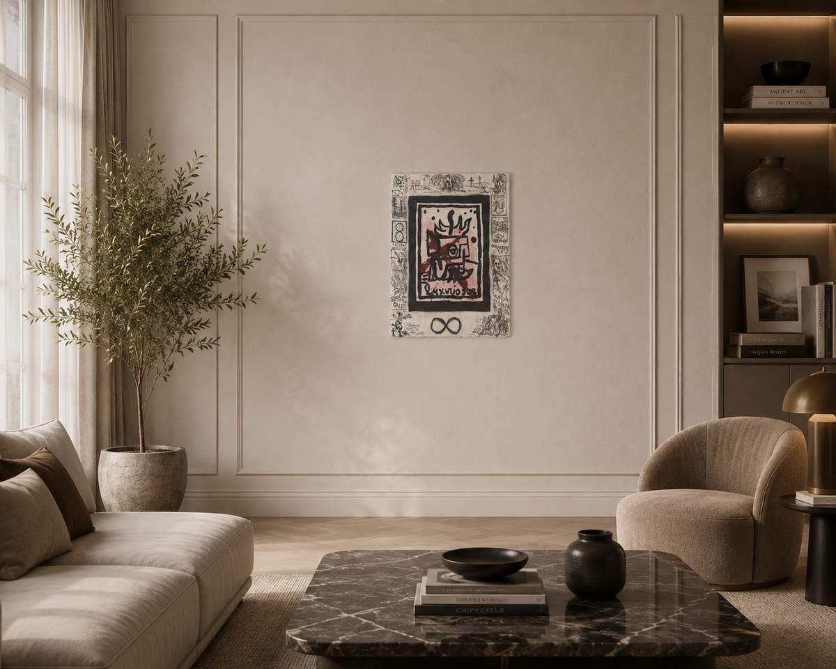Alberto Gironella "Méjico Mágico I" P.A. Limited Signed Fine Wall Art 64Lx49W cm