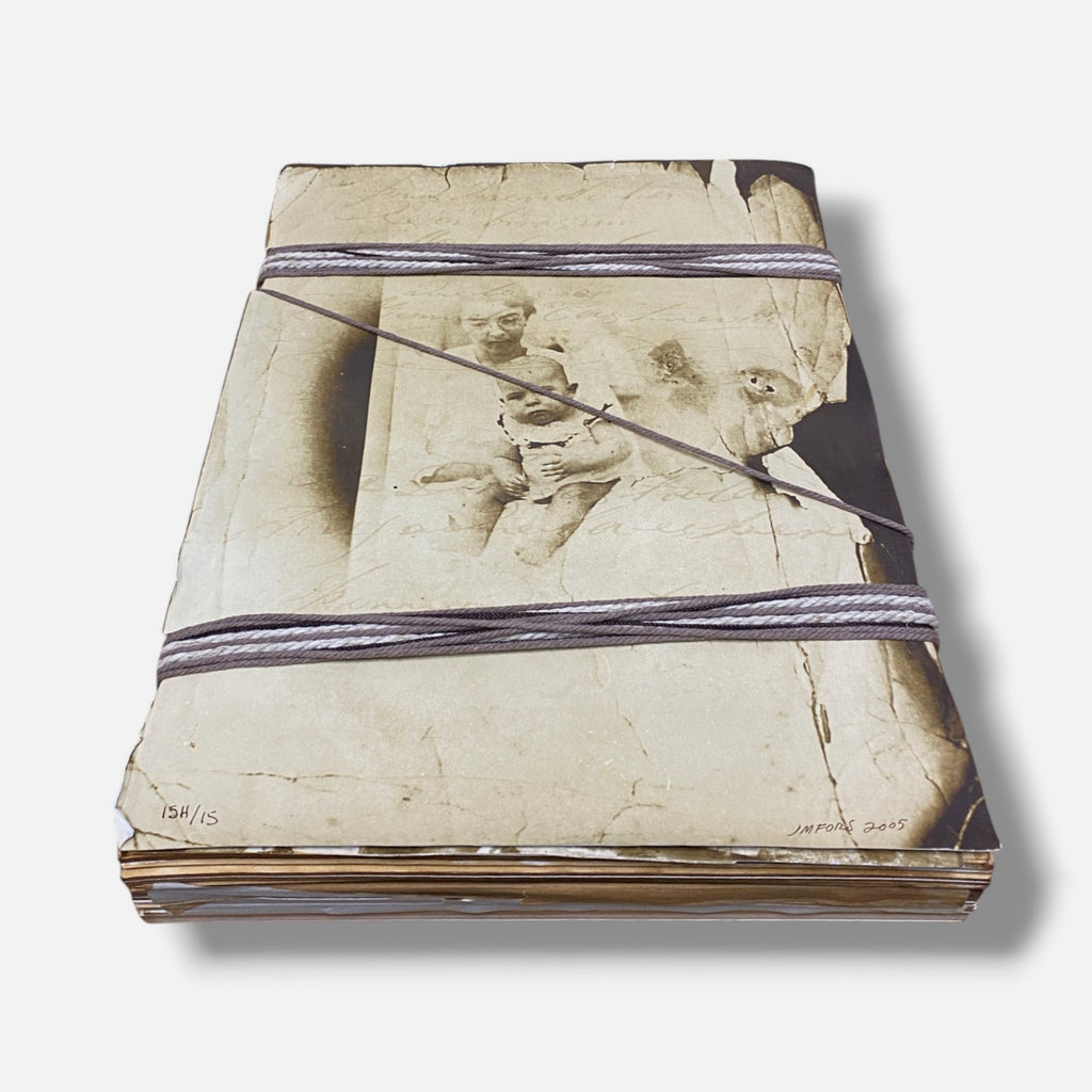 José Manuel Fors "Atados de memoria "H" 2005 Book Collage Fine Art