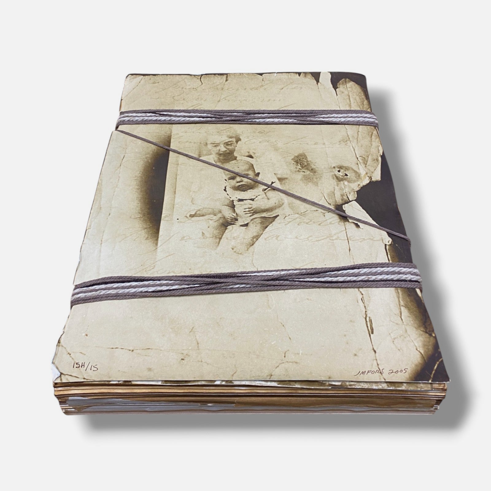 José Manuel Fors "Atados de memoria "H" 2005 Book Collage Fine Art
