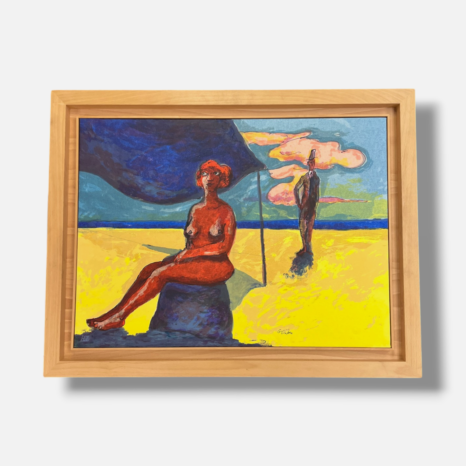 Luis García-Ochoa Ibáñez "Dia de Playa" Limited Signed Wall Art Print | 53x73