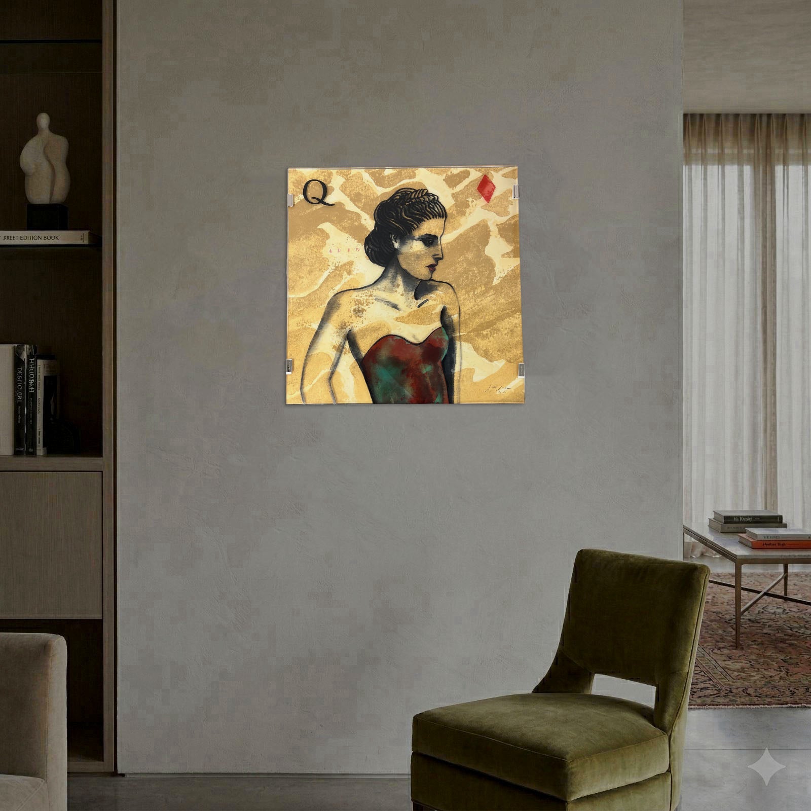 Javier de Juan Martínez "La Reina de Rombos" 2006 Limited Signed Fine Wall Art