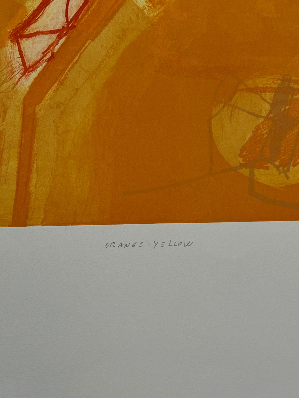 Joaquín Capa Eiriz "Orange + Yellow" /65 Limited Signed Fine Wall Art 56Lx76W cm