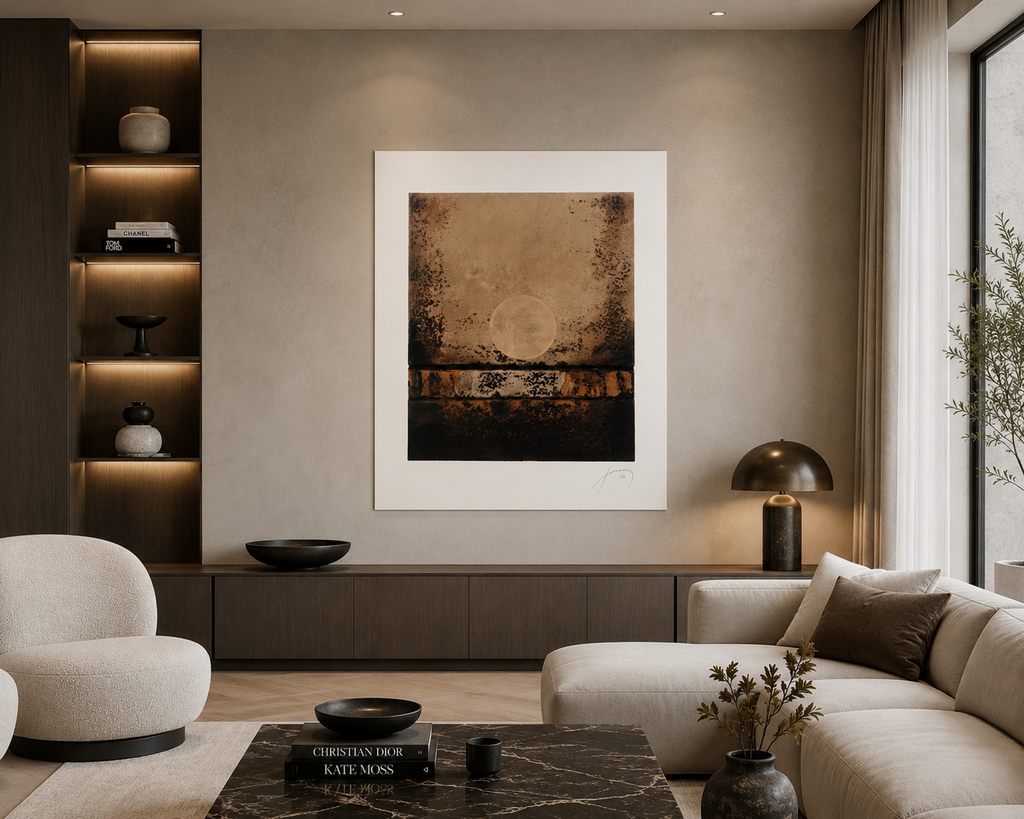 Francisco Farreras Ricart "Luna 002" Limited Signed Fine Wall Art Print 75x60 cm