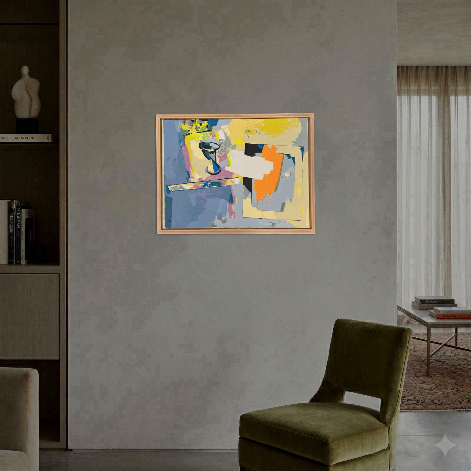 Joaquín Capa Eiriz "Interior Amarillo" Limited Signed Framed Fine Wall Art Print