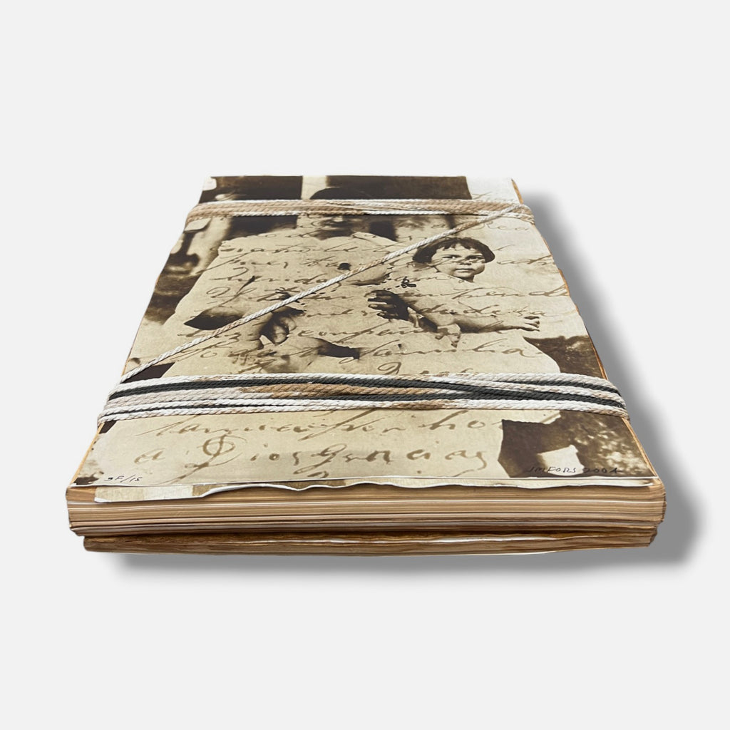 José Manuel Fors "Atados de memoria "F" 2004 Book Collage Fine Art