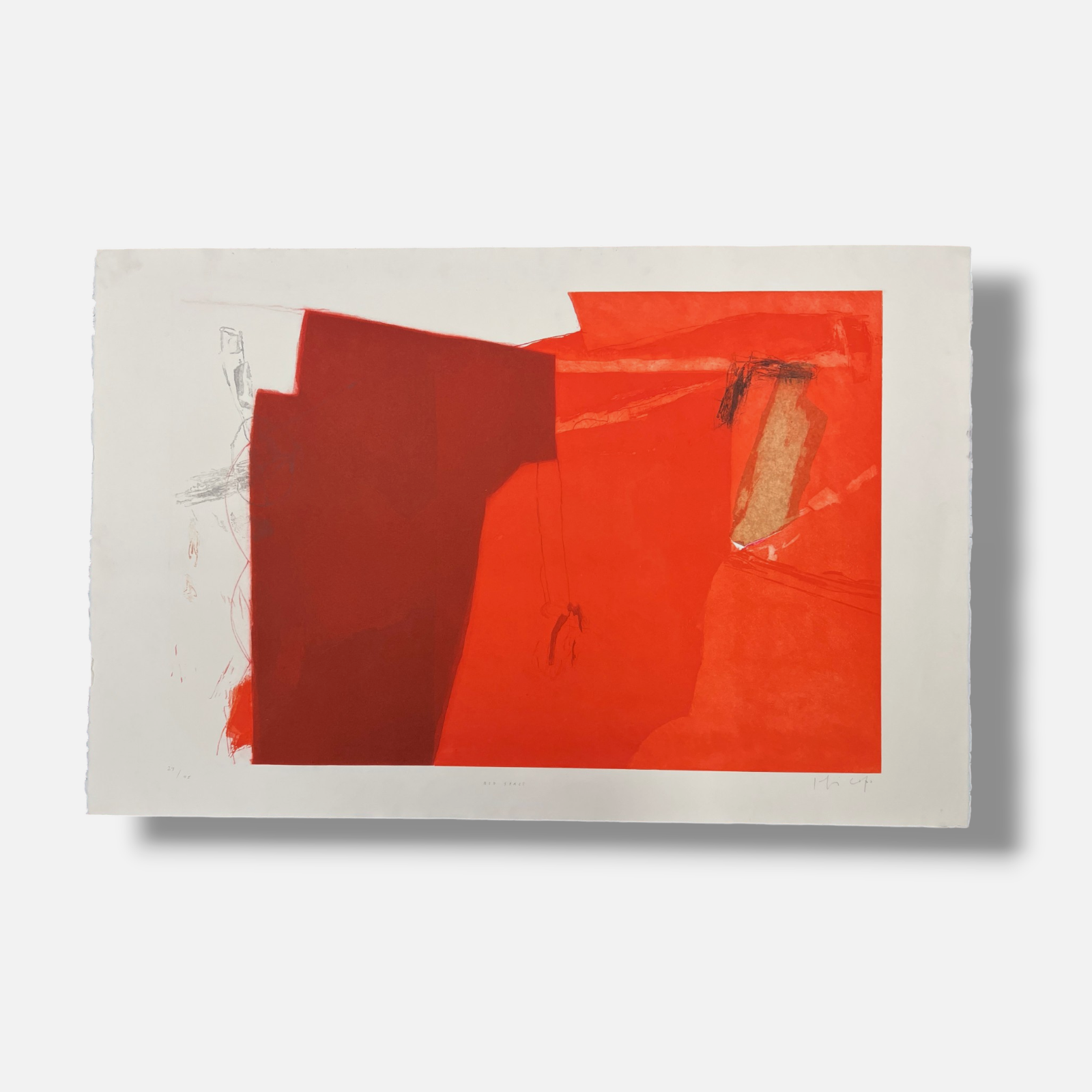 Joaquín Capa Eiriz "Red Space" Limited Signed Fine Wall Art Print