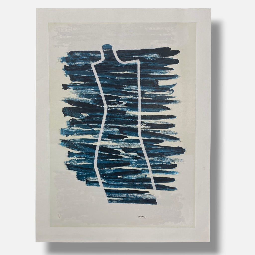 Agustín Ibarrola "Figura" P.T. 2001 Limited Signed Wall Art | 72 x 100 cm