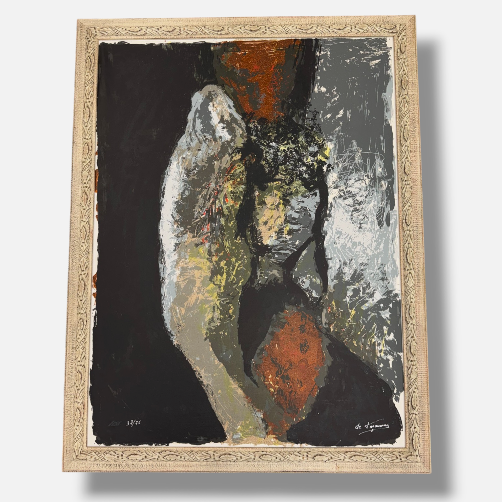 Rufi Taramona "Haira" 1995 Limited Signed Fine Framed Wall Art