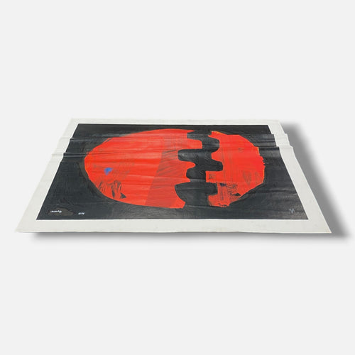 Agustín Ibarrola "Esfera Roja" 2001 Limited Signed Wall Art | 84 x 112 cm