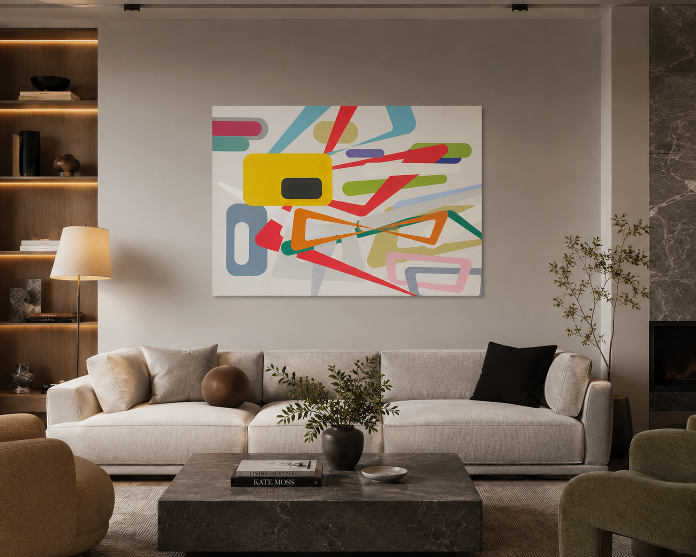 Jesús Alfonso Sicilia Sobrino "S/T Amarillo" 2006 Signed Limited Wall Art 70x100