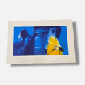 Joaquín Capa Eiriz "Blue Space with Yellow" Limited Signed Fine Wall Art Print