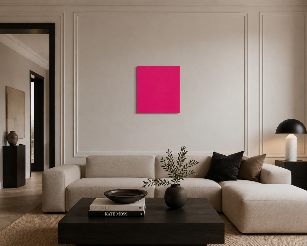 Eduardo Scala "Serie Ars Magenta 3" /32 Limited Signed Fine Wall Art, 65Lx65W cm
