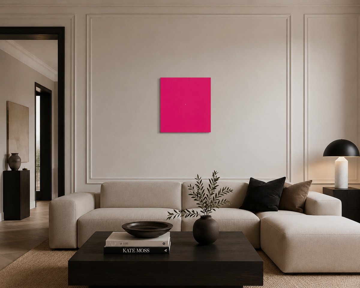 Eduardo Scala "Serie Ars Magenta 3" /32 Limited Signed Fine Wall Art, 65Lx65W cm