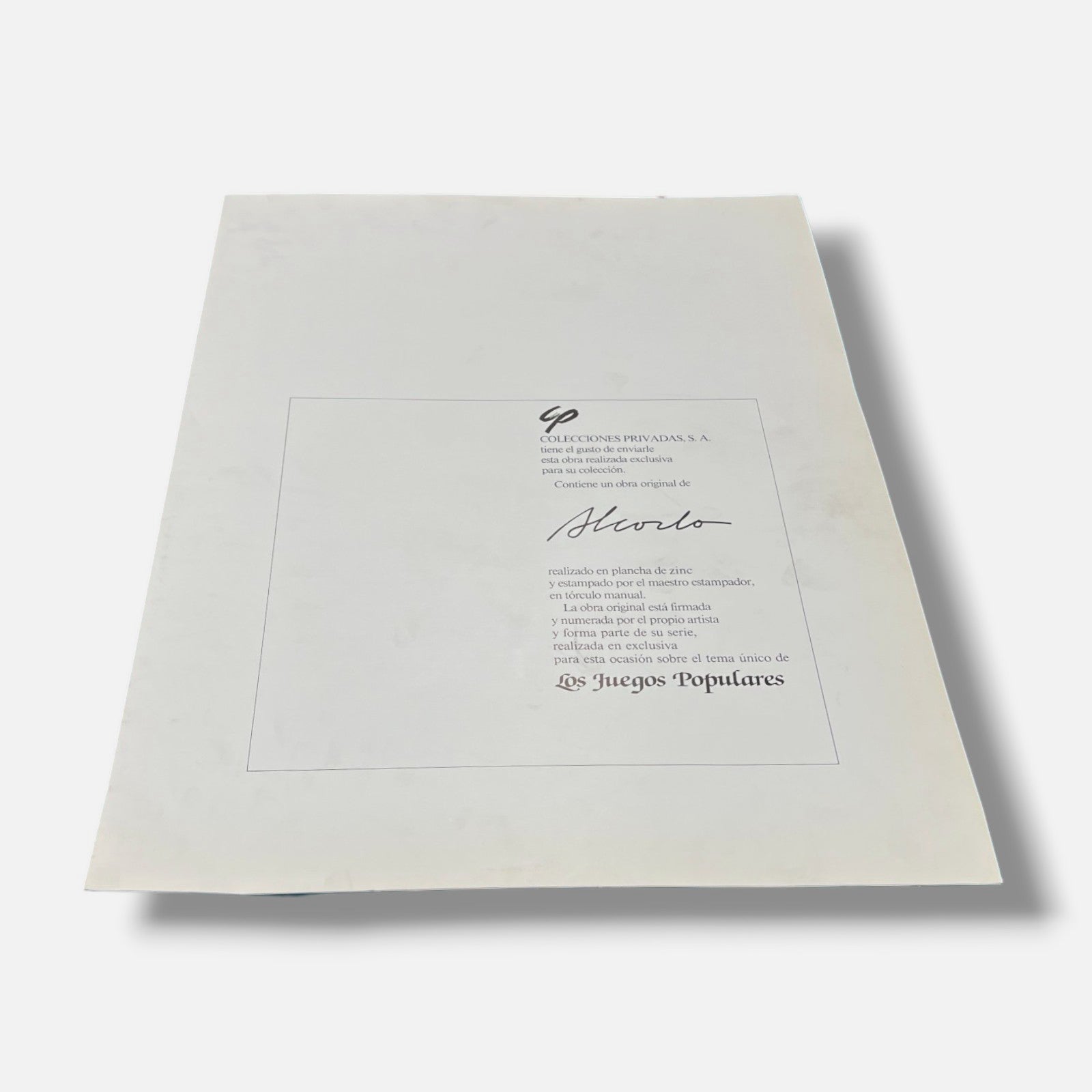 Manuel Alcorlo "Carpeta Manual Alcorlo" 1985 Limited Signed Art Print 6pc Set