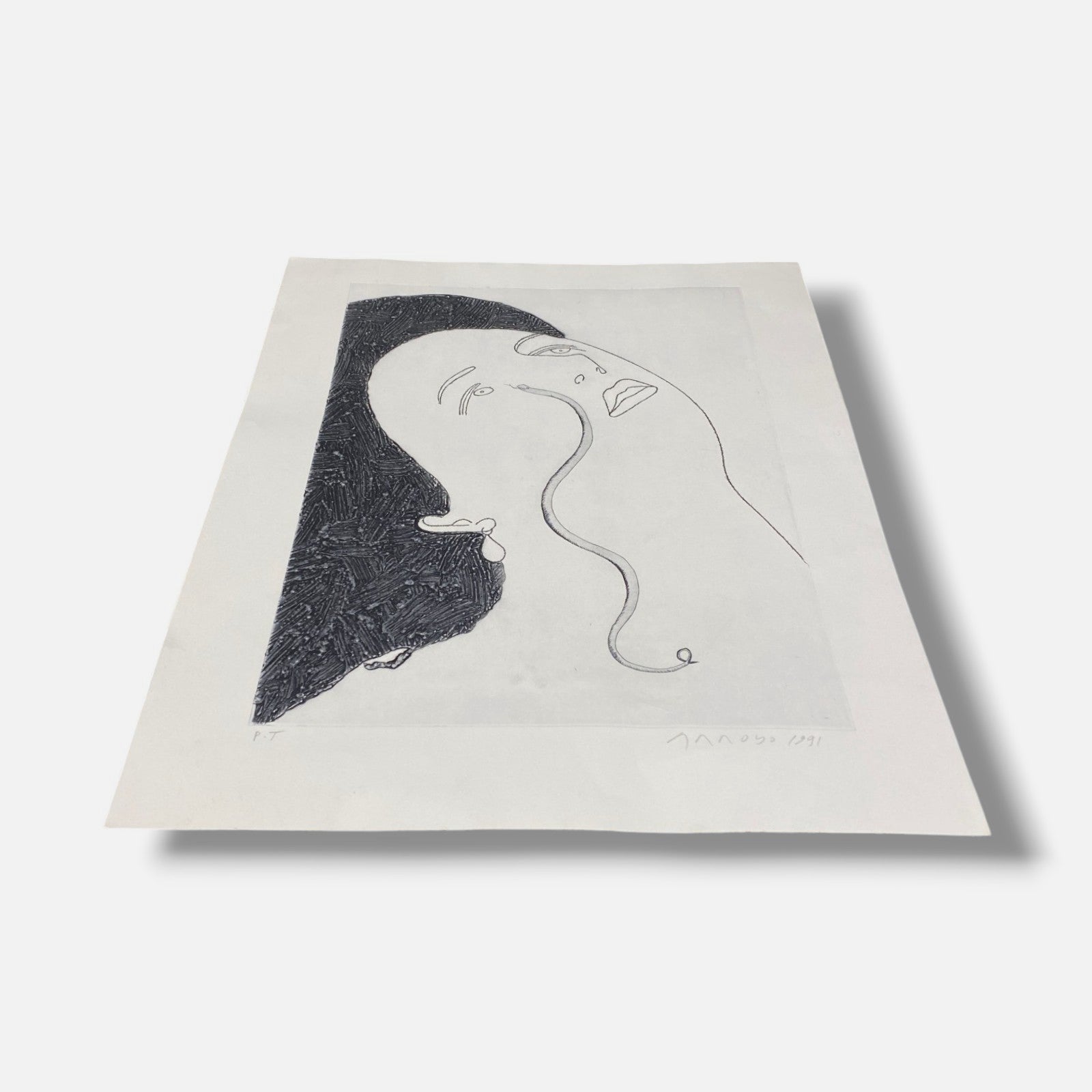 Eduardo Arroyo "Sierpe" P.T. 1991 Limited Signed Fine Wall Art Print, 37 x 52 cm