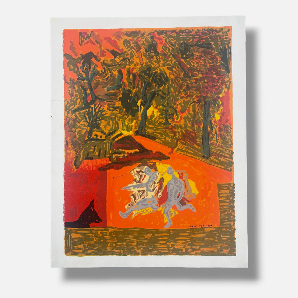 Carmelo Ortiz de Elguea "Naturaleza III" /75 Limited Signed Wall Art, 73Lx54W cm