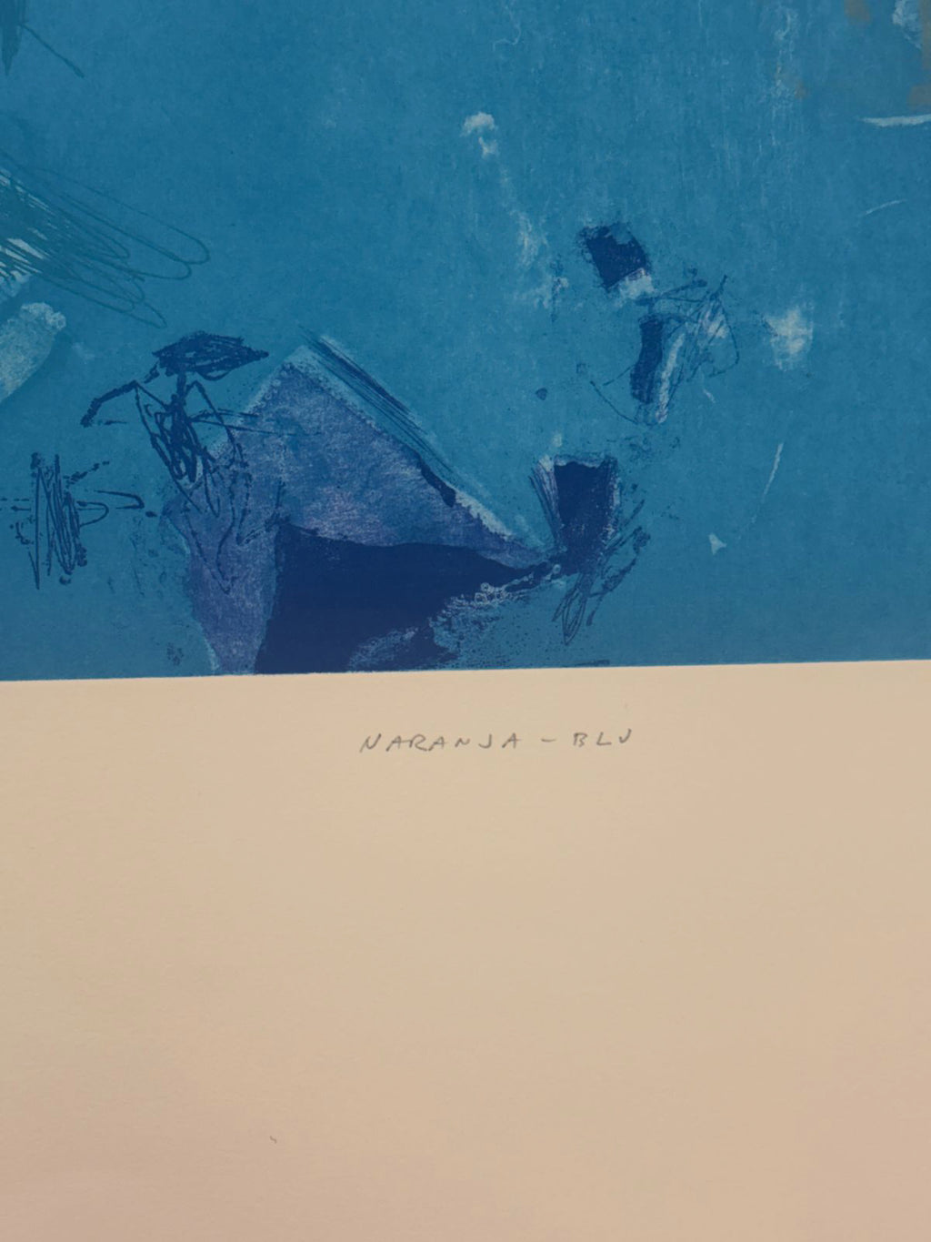 Joaquín Capa Eiriz "Naranja - blu" /65 Limited Signed Fine Wall Art 56L x 76W cm