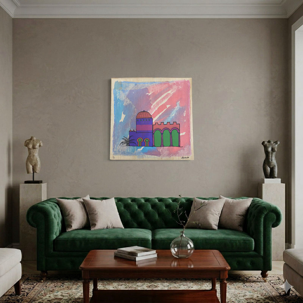 José Alberto López Sánchez "Palacio De Primavera" Fine Wall Art / 20" x 20" in