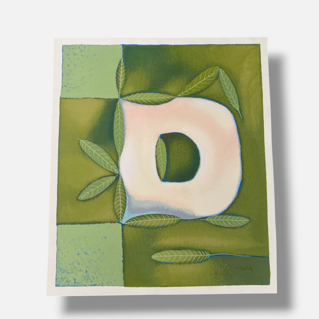 Nélida López Martínez "Las Hojas y La D" H.C. 2004, Limited Signed Wall Art