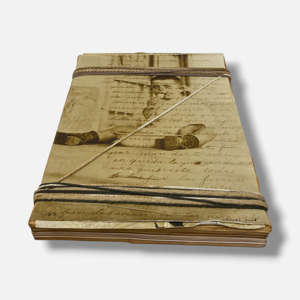 José Manuel Fors "Atados de memoria "B" 2004 Book Collage Fine Art