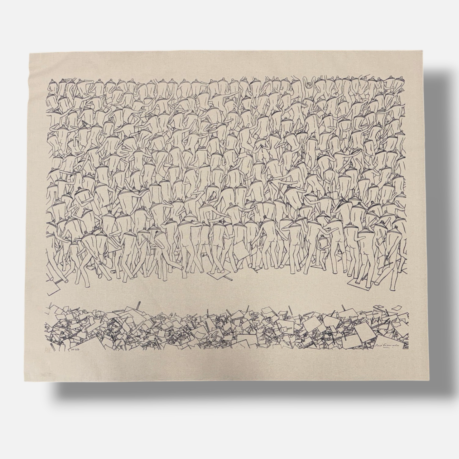 René Francisco "La Renuncia" 2004 P.T. Limited Signed Wall Art Print 100L x 81W