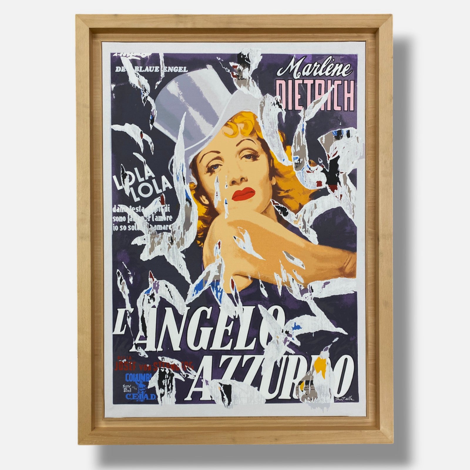 Mimmo Rotella "Lola Lola" 2002 Limited Signed Fine Wall Art | 106 x 76 cm