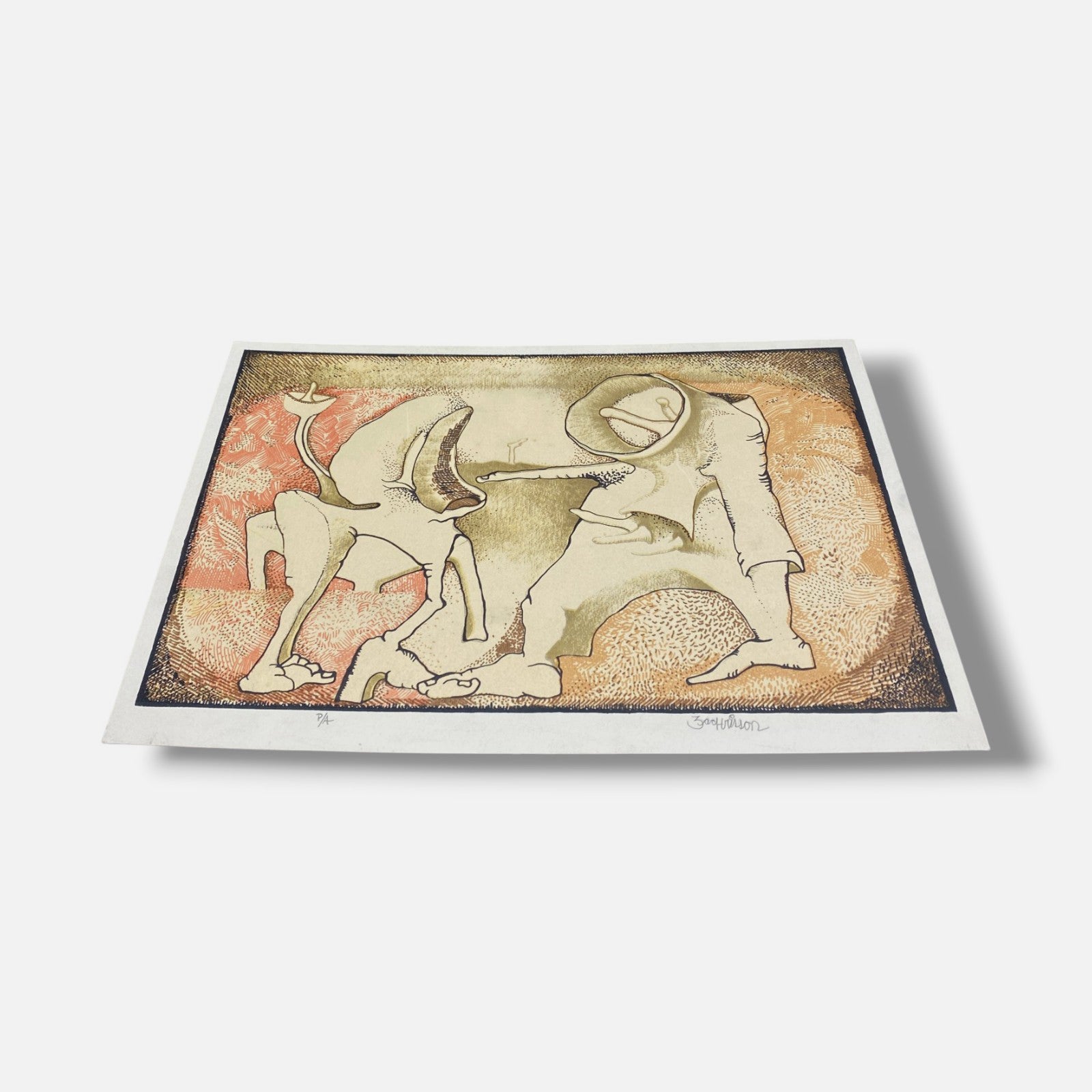 Julio Zachrisson Acebedo "Amarillo" P.A., Fine Art Print | 34 x 24 cm