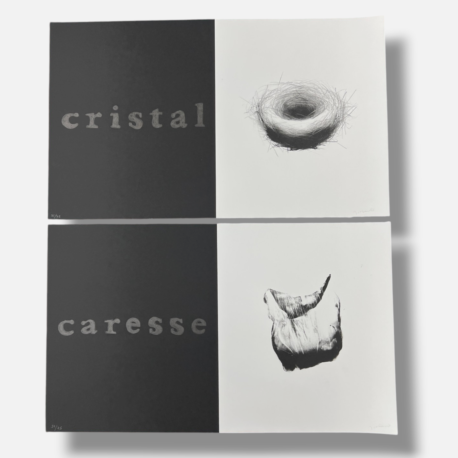 Javier Lozano "Gesto y Sile" 2006 Limited Signed Wall Art 10-Piece Set, 48x30 cm