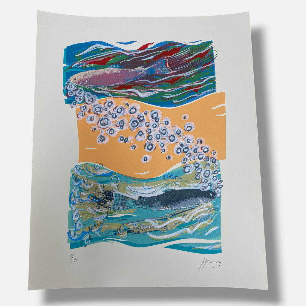 Pepe Herrera "Entre Dos Aguas" 1995, Fine Wall Art Print 3-Piece Set, 38 x 30 cm