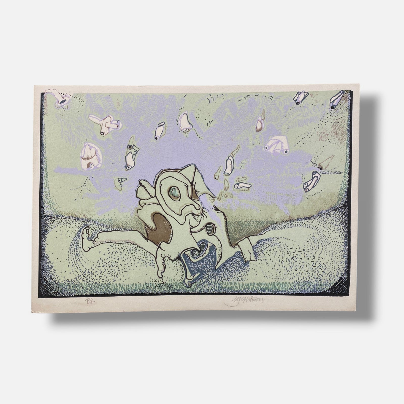 Julio Zachrisson Acebedo "Verde Agua" P.A., Fine Art Print | 35 x 25 cm