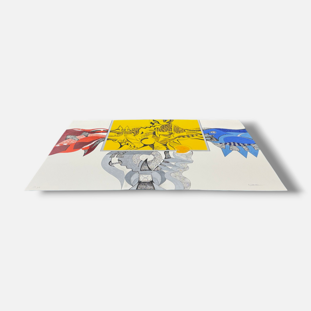Luis Arias Vera "Silencio Desde el Amarillo" P.T. 2003, Limited Signed Wall Art