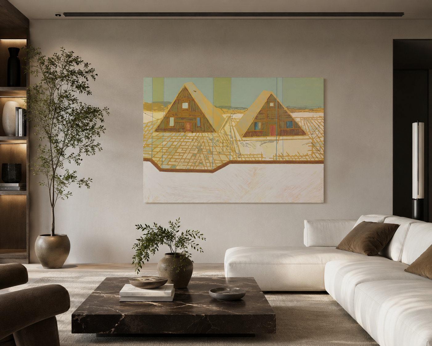 Ignacio Gumucio "Piramides" 2006 H.C. Signed Limited Fine Wall Art | 70Lx100Wcm