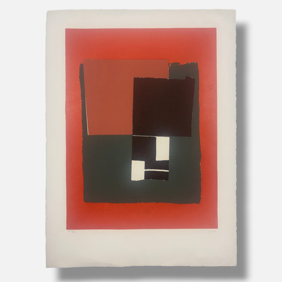 Gerardo Aparicio Yagüe "Geografia I" H.C. Limited Signed Fine Wall Art 76Lx56Wcm