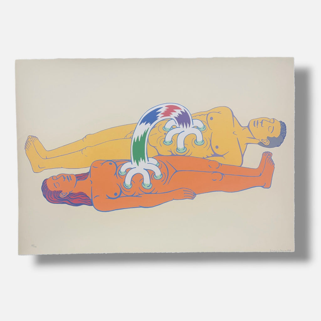 Alfredo García Revuelta "Intercambio De Fluidos" Limited Signed Wall Art 70x100