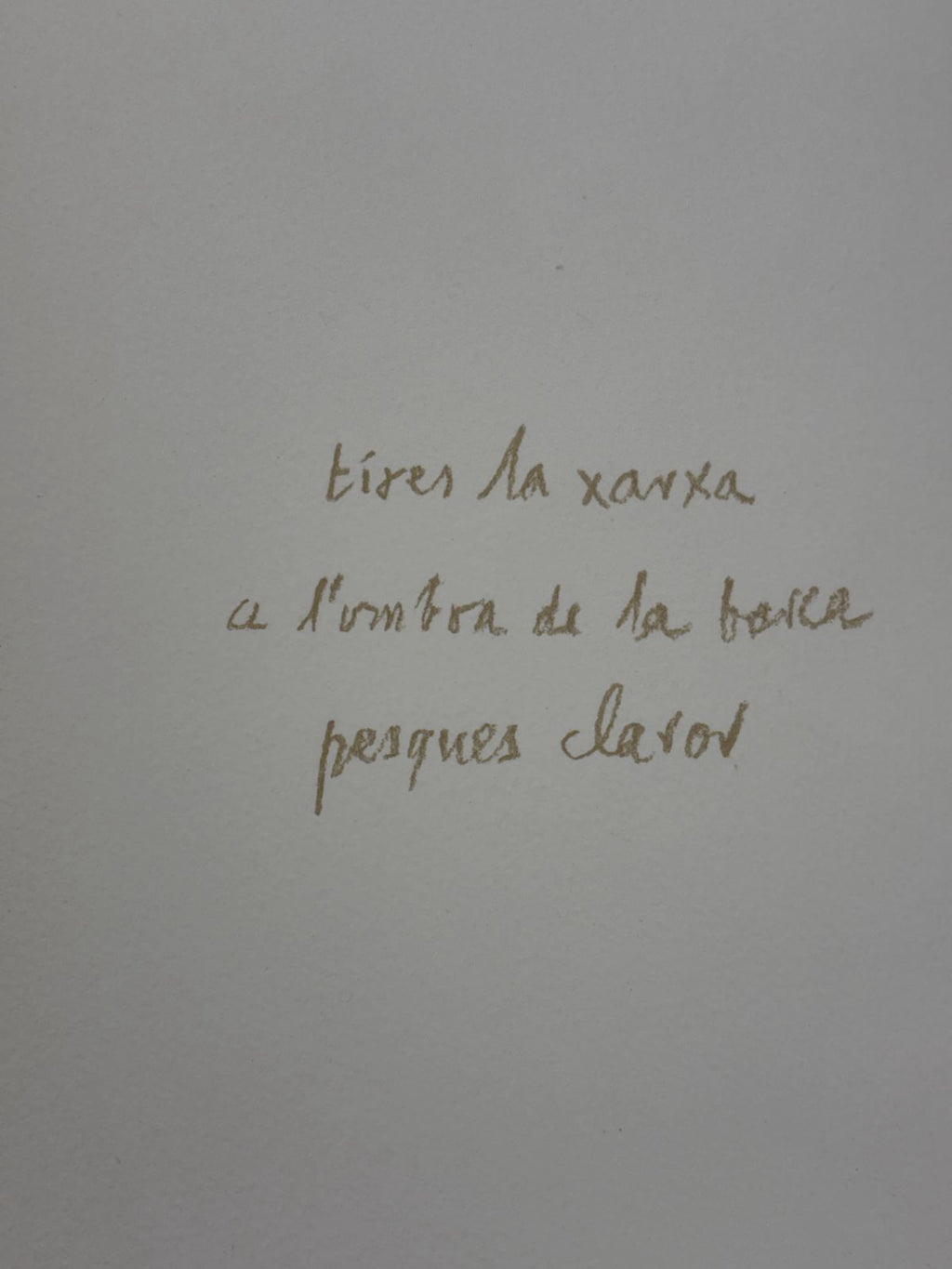 Albert Ràfols-Casamada "Pesca" 2004 Limited Signed Fine Wall Art Print 50 x 65cm