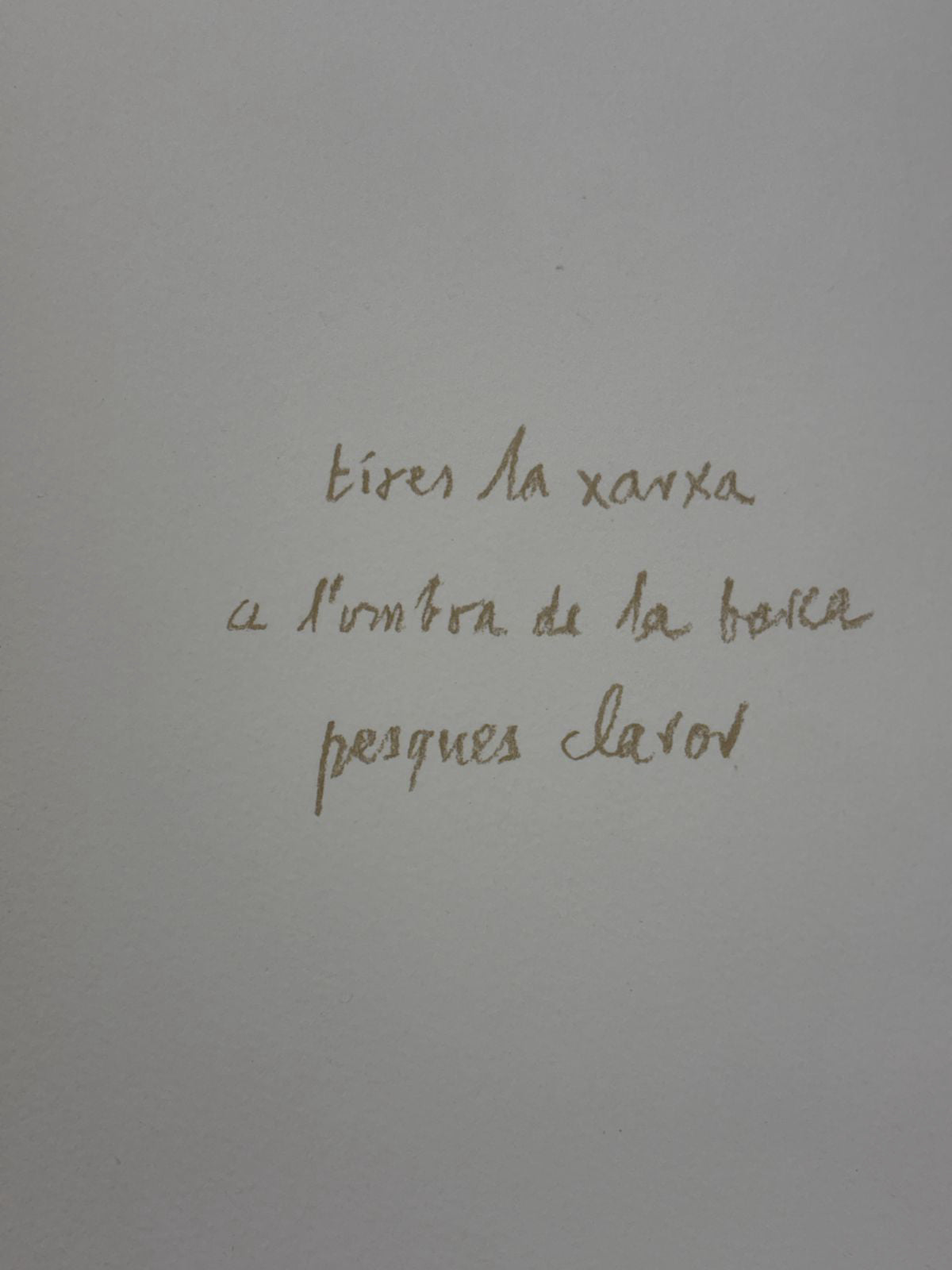 Albert Ràfols-Casamada "Pesca" 2004 Limited Signed Fine Wall Art Print 50 x 65cm