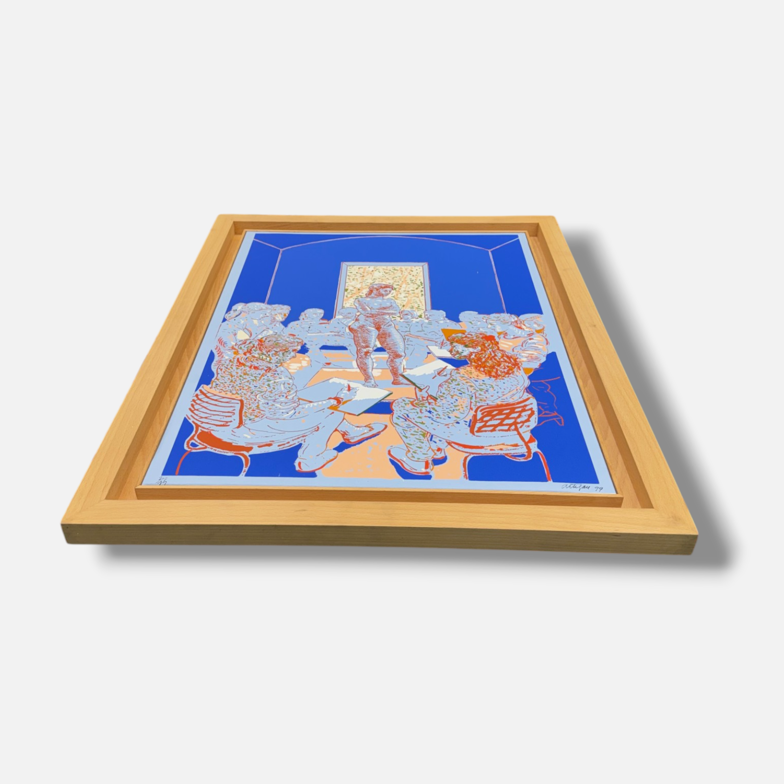 Francesc Artigau Seguí "Aula De Dibujo" 1999 Limited Signed Framed Fine Wall Art