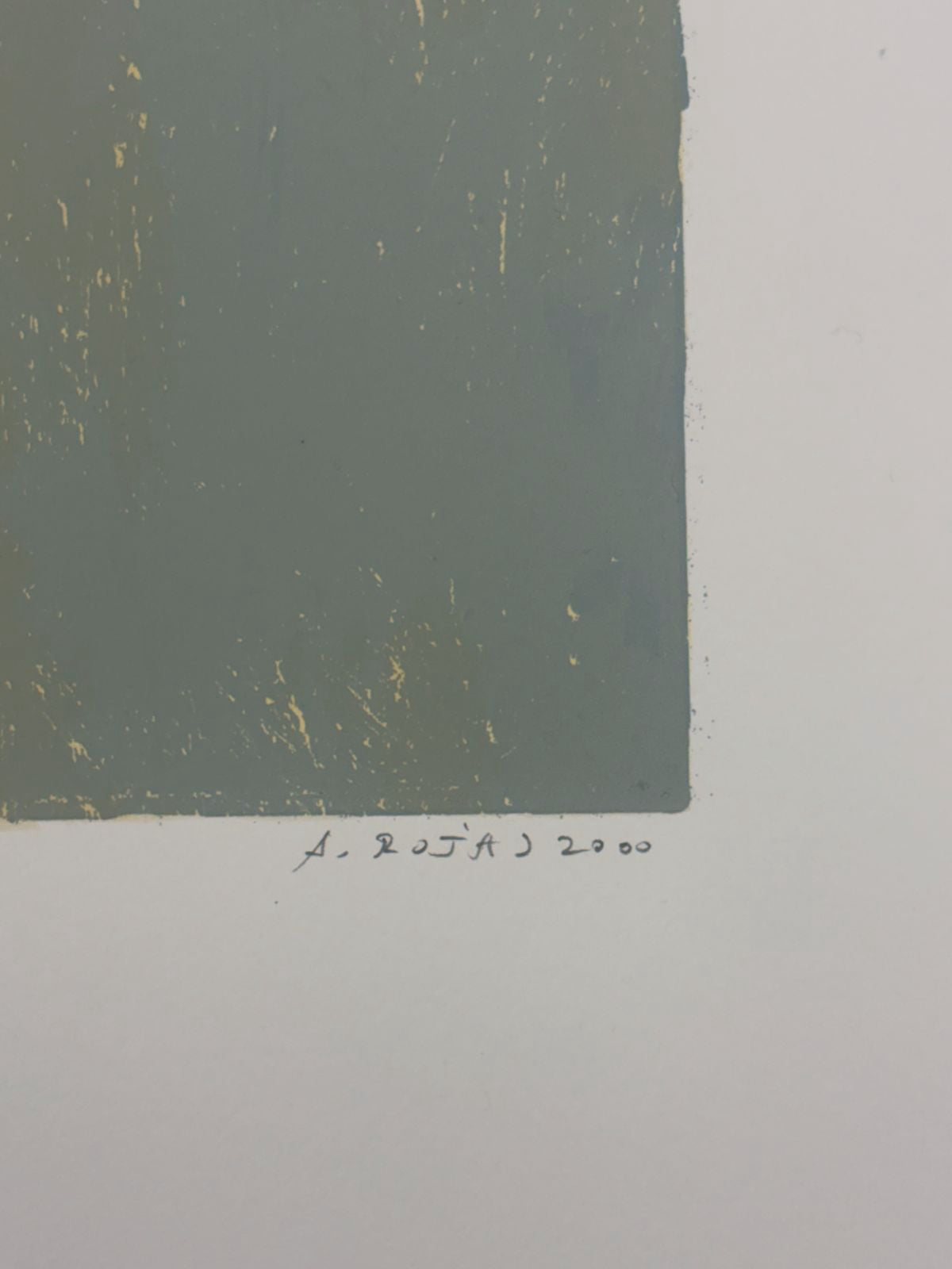 Antonio Rojas "Sin Titulo Tres Estandartes" H.C. Signed Limited Wall Art 100x70