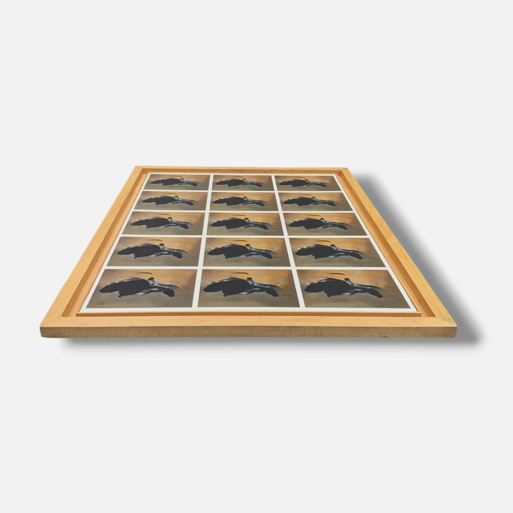 Darío Villalba "Sin Titulo" Framed Limited Signed Fine Wall Art | 106 x 76 cm
