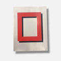 Gerold Miller "Hard:Edged (Red)" 2004 P.T. Limited Signed Wall Art Print 96Lx70W