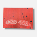 David Israel Pérez Aznar "Cruzar La Puerta (Rojo)" Limited Signed Wall Art Print