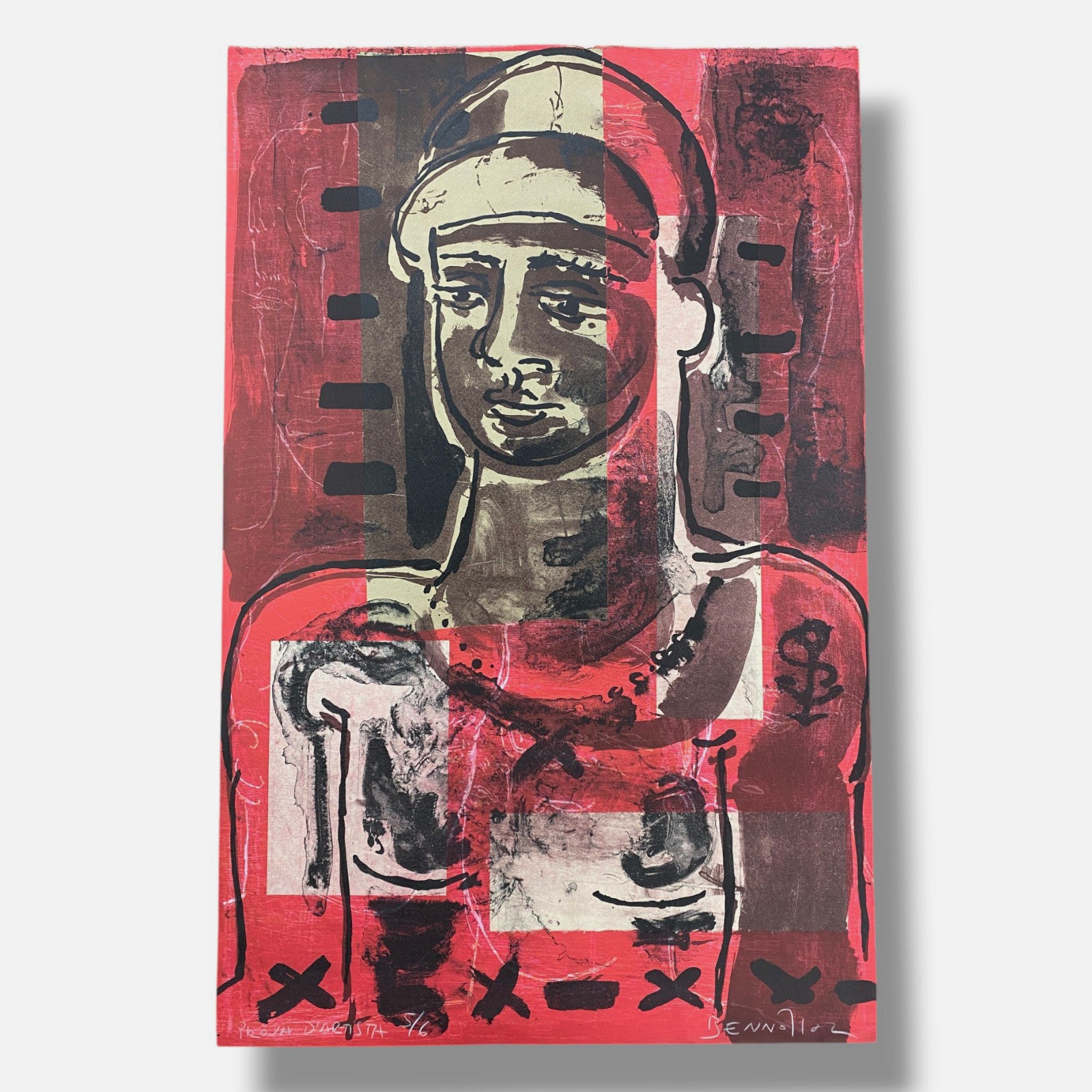 Joan Bennàssar "Muchacho Del Levant" P.D'E. 2003 Limited Signed Wall Art