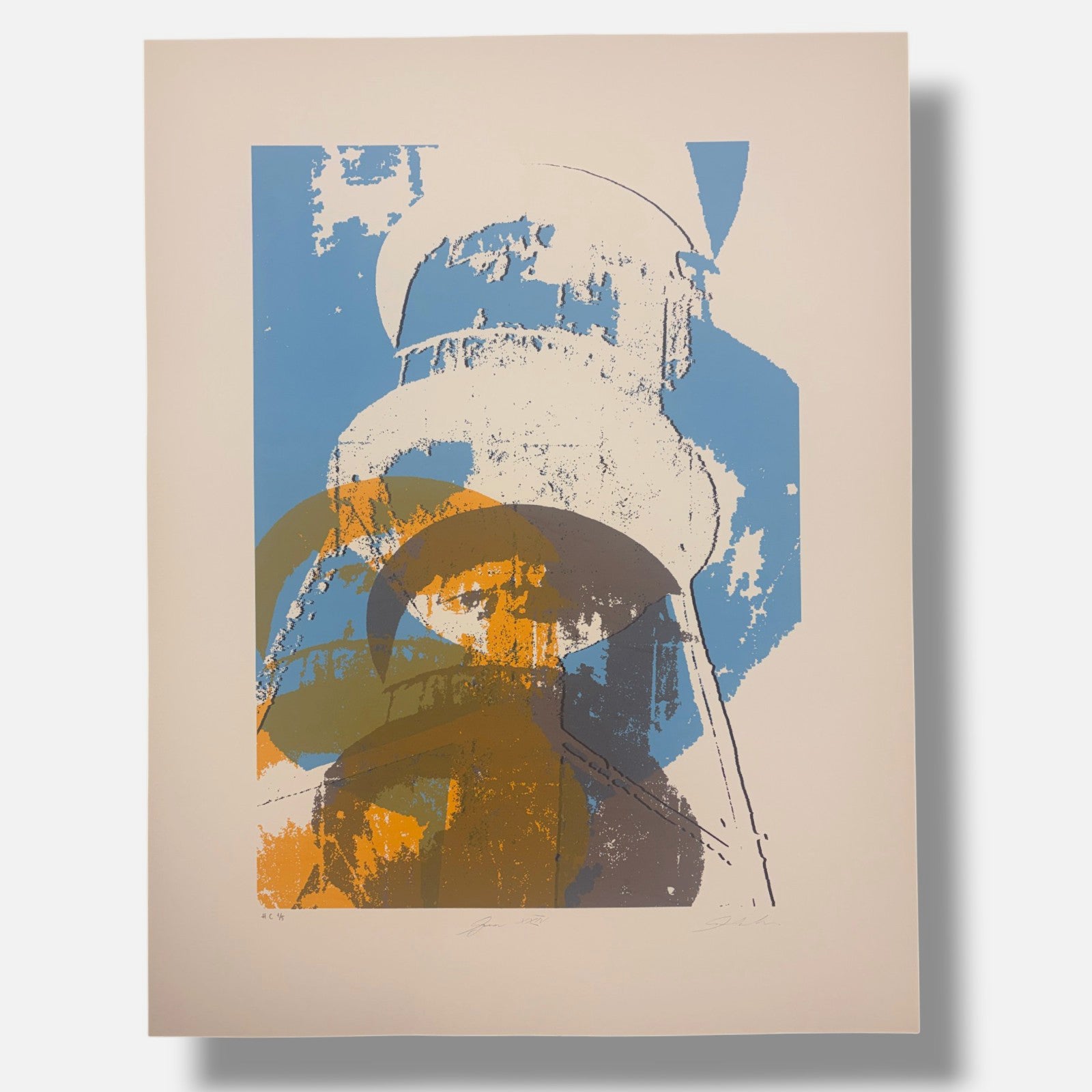 Augusto Andrade Diaz "Agua XXIV" P.T. 2005 Limited Signed Wall Art 100L x 70W cm