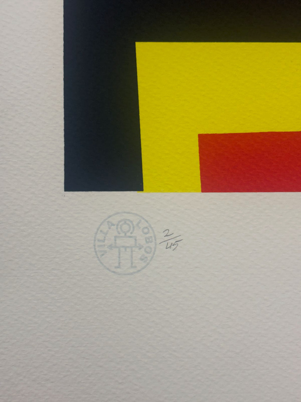 Nelson Villalobo Ferrer "Con Titulo" 2003 Limited Signed Fine Wall Art 77Lx25Wcm